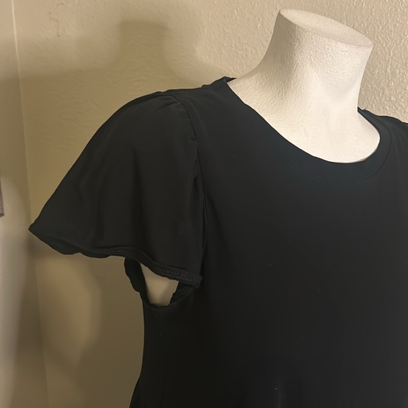 Basic Black Tshirt Style Dress By JCrew Size S - Picture 3 of 4